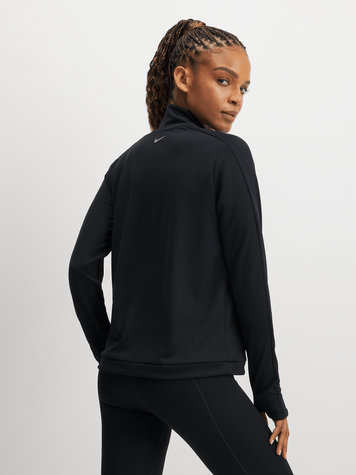 Nike Womens Swoosh Dri-FIT 1/2 Zip Running Mid Layer Top Nike