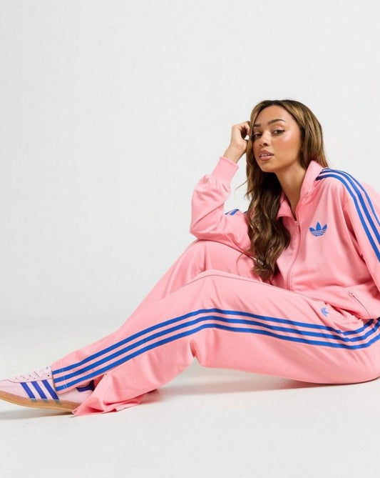 adidas Originals Firebird Loose track top in pink