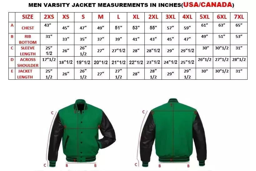 Men's NY Yankees Black Wool & Genuine Leather Sleeves Letterman Varsity Jacket brandsum_biker